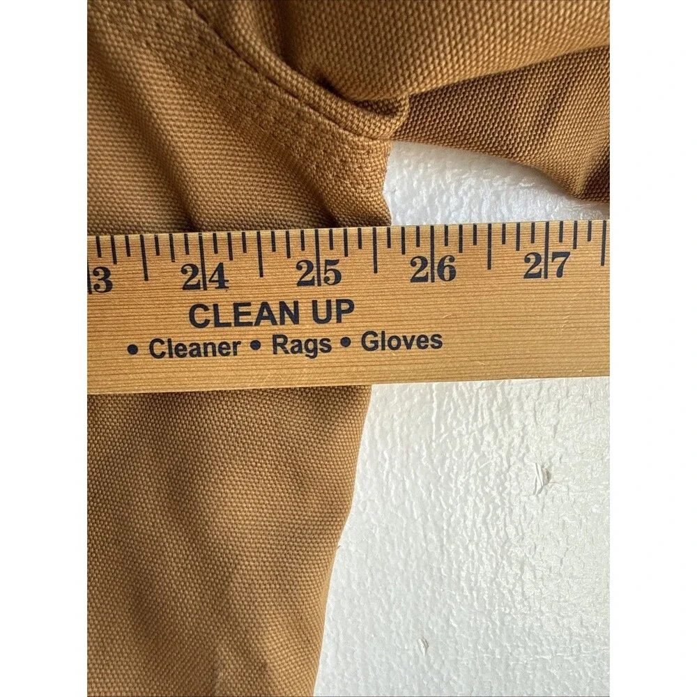 NWT VTG 1997 Carhartt Mens XL Tall JR116 Hooded Full Zip Brown Distressed Jacket